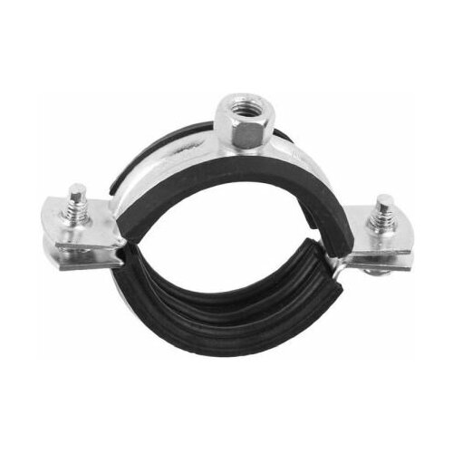 Хомут трубный с рез. профилем (54-58мм) 1 3/4' M8 оцинкованный | код ХТР (54-58мм) 1 3/4 M8 | KMP (40шт. в упак.)