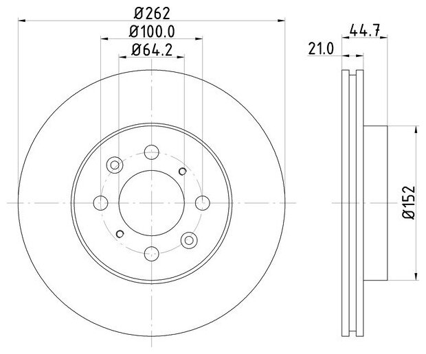 Диск Тормозной Передний Honda Lotus Mg Rover Airwave Civic Iv-Vi Nd8011k NISSHINBO арт. ND8011K