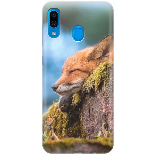 фото Re:pa накладка transparent для samsung galaxy a20 / a30 с принтом "умиротворенная лиса"