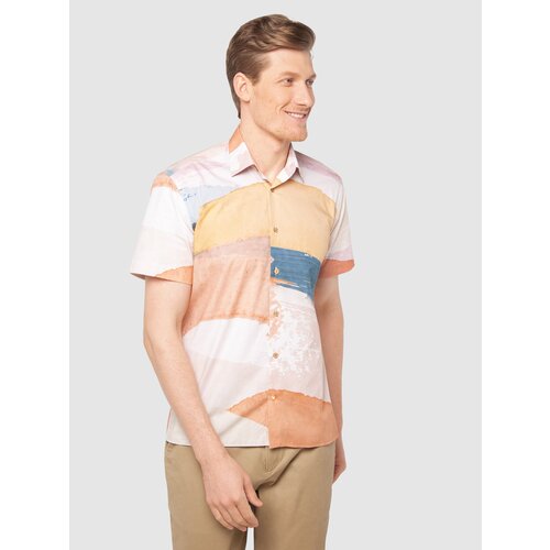 Рубашка KANZLER, размер 42, розовый летняя рубашка поло с коротким рукавом мужская футболка большого размера с отложным воротником из ледяного шелка мужская повседневная ру