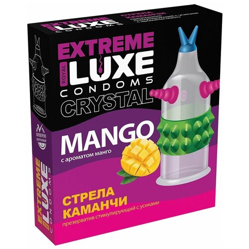 Стимулирующий презерватив Стрела команчи с ароматом ванили - 1 шт, прозрачный