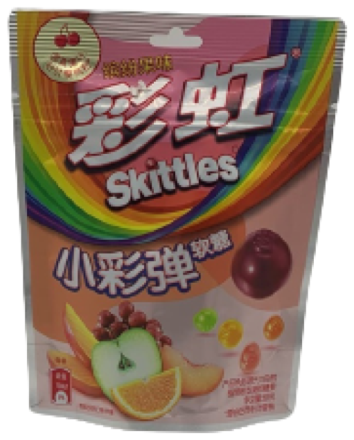 Жевательный мармелад Skittles со вкусом фруктов (Китай), 50 г - фотография № 1