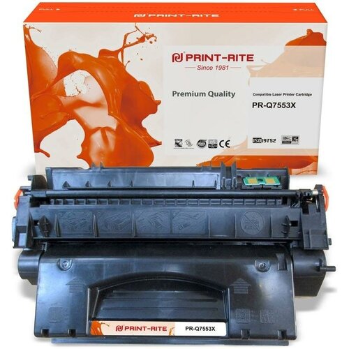 Print-Rite Картридж совместимый ПринтРайт Print-Rite PR-Q7553X Q7553X черный повышенной емкости (High Yield) print rite картридж совместимый принтрайт print rite pr cf283x cf283x черный повышенной емкости high yield