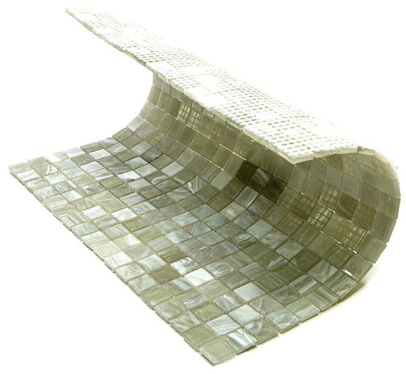 Мозаика Alma NB-GR712 из глянцевого цветного стекла размер 29.5х29.5 см чип 15x15 мм толщ. 4 мм площадь 0.087 м2 на бумаге