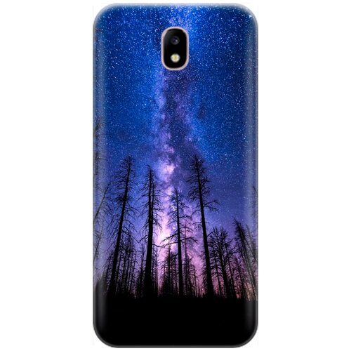 фото Re:pa накладка transparent для samsung galaxy j7 (2017) с принтом "ночной лес и звездное небо"
