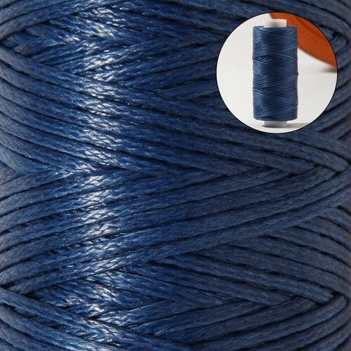 romanoff нитки вощёные 150d 16 0 8 мм 50 ± 2 м цвет светло оранжевый 5 Нитки вощёные, 150D/16, 0,8 мм, 50 ± 2 м, цвет тёмно-синий №19