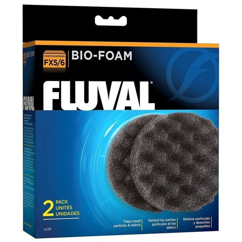 Fluval картридж FX5/6 Bio-Foam (комплект: 2 шт.) 5 г 2 черный fluval картридж a228 комплект 3 шт белый 5 г 3 шт