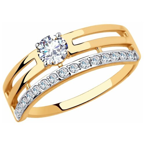 фото Кольцо из золота с фианитами 51-110-00305-1 diamant