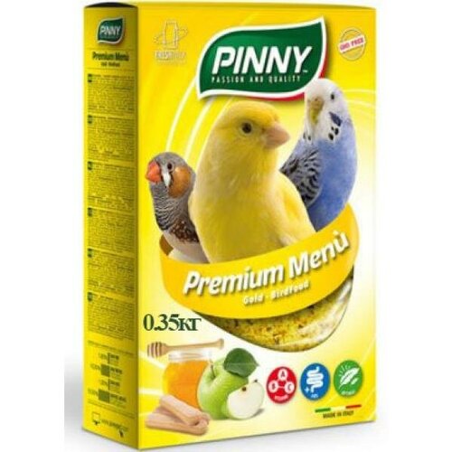 PINNY Мягкий витаминный корм для птиц с медом и яблоками, 0.35кг