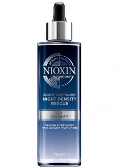 Nioxin 3D Intensive Therapy Night Density Rescue - Ниоксин 3Д Интенсив Ночная сыворотка для густоты волос, 70 мл -