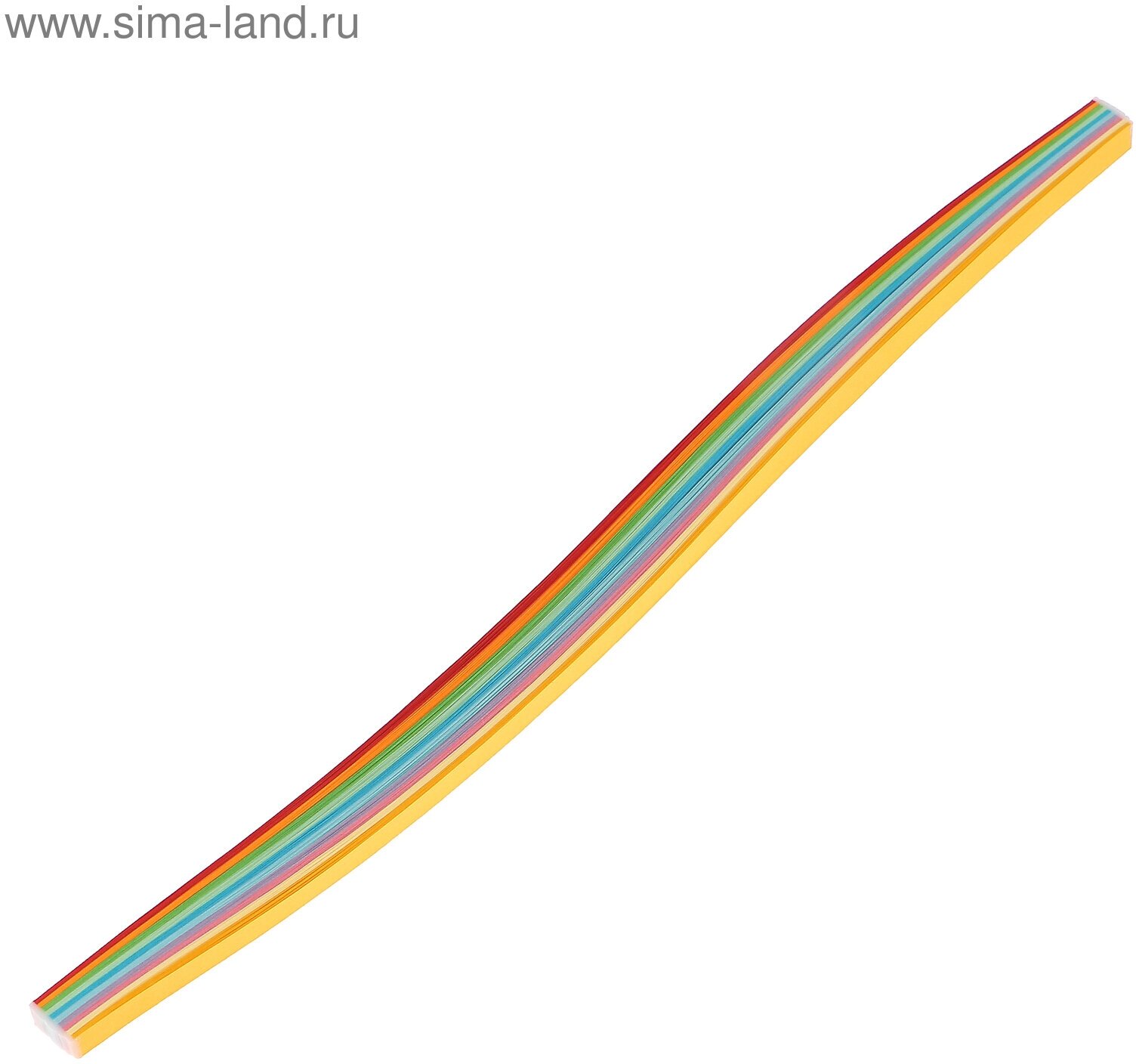 Бумага для квиллинга "Радуга", 10 цветов, (набор 100 шт) 7 мм х 300 мм, 80 г/м2
