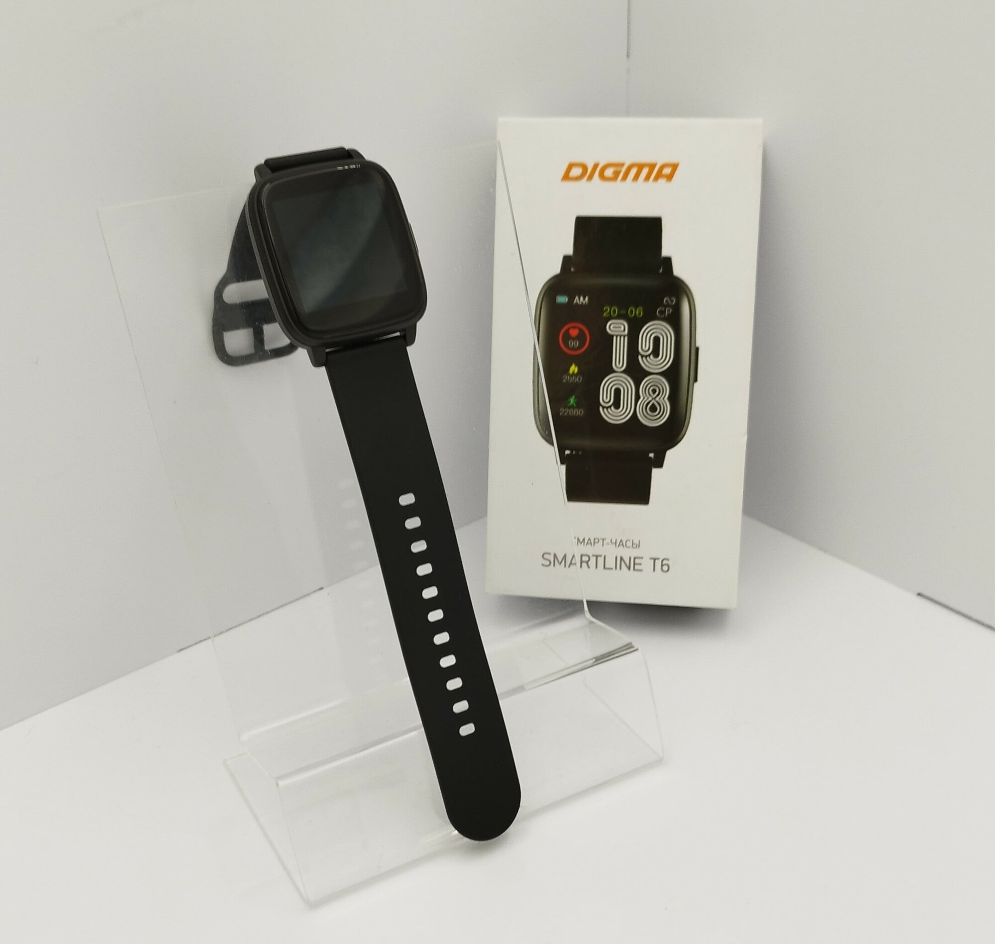 Смарт часы Digma Smartline T6 Black (T6B)