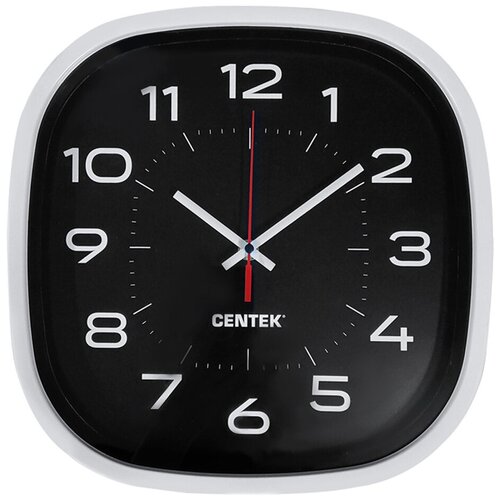 Часы настенные кварцевые CENTEK CT-7106, черный