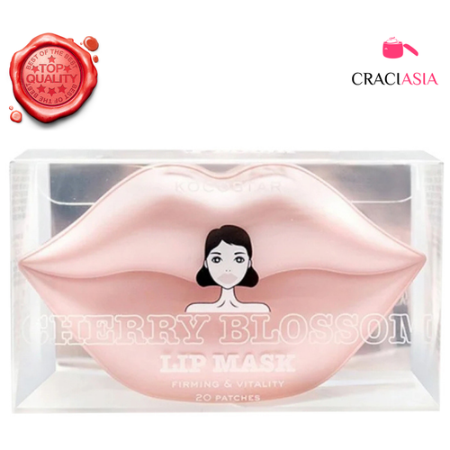 Kocostar Патч для губ Cherry blossom, 20 шт., 20 уп., розовый
