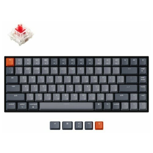 Беспроводная механическая клавиатура Keychron K2 84 клавиши White Led подсветка Gateron Red Switch 899000₽