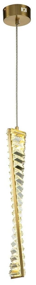 Подвесной светодиодный светильник Indigo FRIZZANTE 12015/1P Brass V000043L