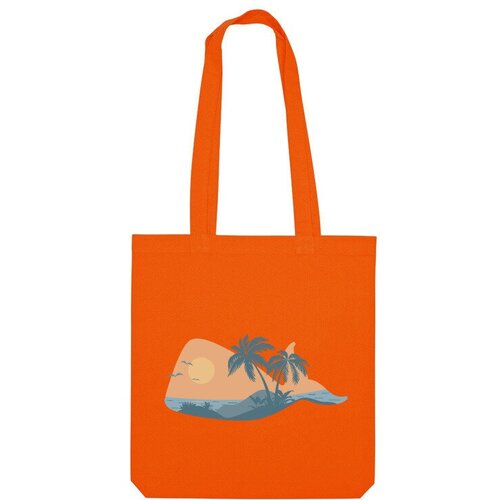 фото Сумка шоппер us basic, оранжевый