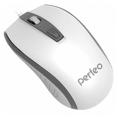 Мышь проводная Perfeo Profil USBDPI 800-1200-16004 кнопки15м бело-серая 66000₽