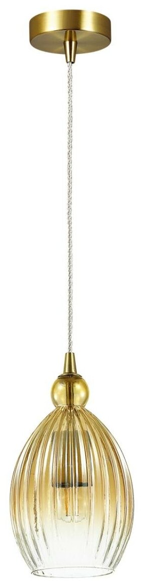 фото 4712/1 PENDANT ODL20 355 янтарный/бронзовый Подвес E27 60W 220V STORZO