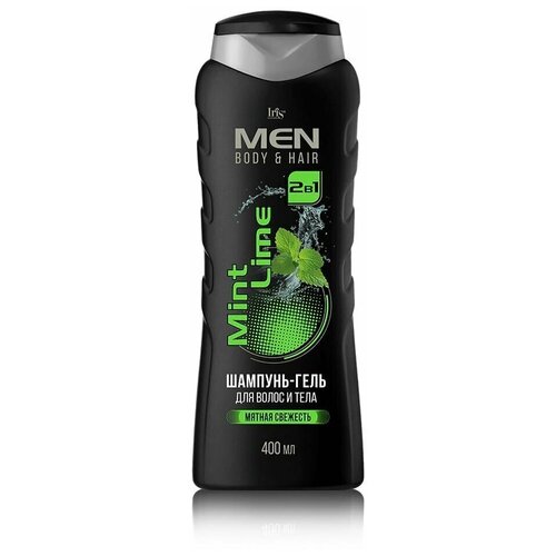 Iris cosmetic Шампунь-гель для волос и тела мужской Men Mint Lime, 400 мл/