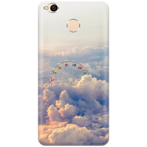 фото Re:pa накладка transparent для xiaomi redmi 4x с принтом "колесо обозрения в облаках"