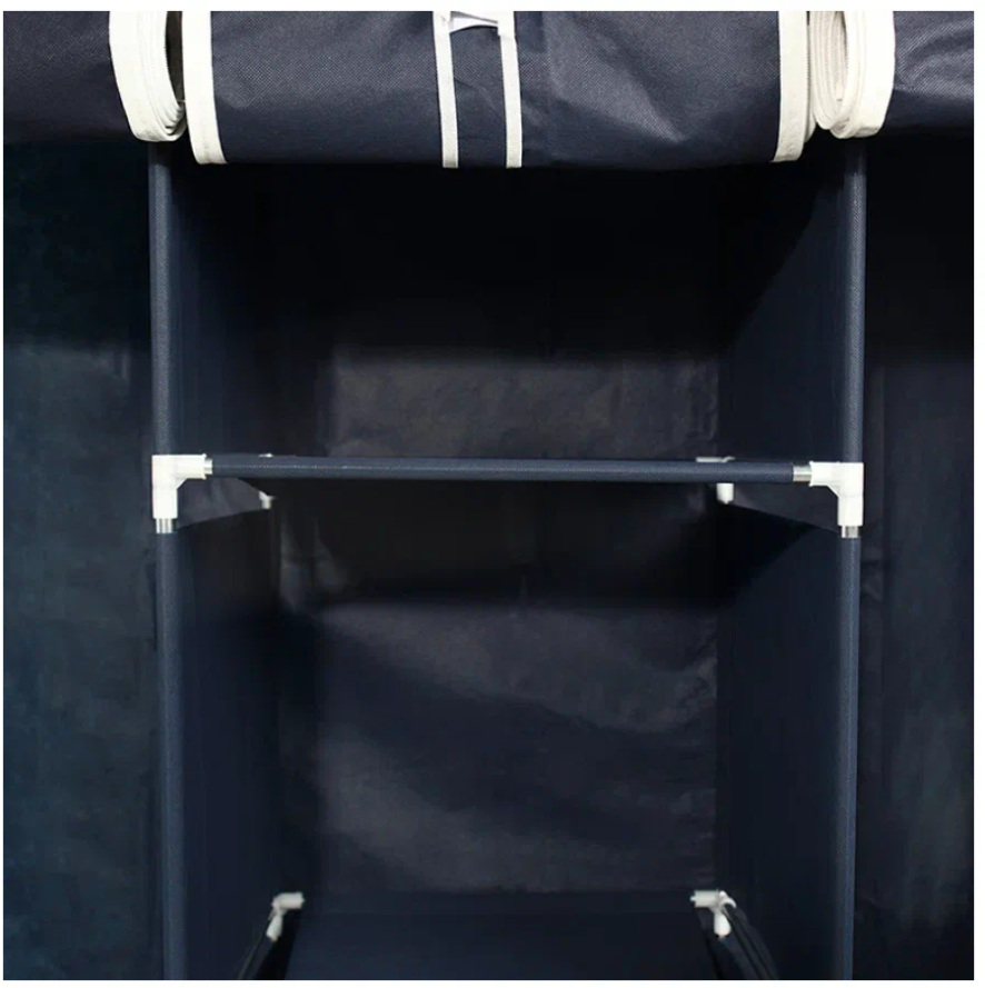 Складной каркасный тканевый шкаф Araqel синий - фотография № 6