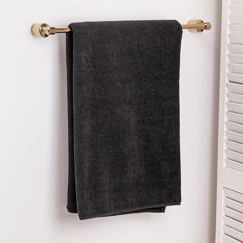 Махровое полотенце большое Sandal "люкс" 100*150 см, цвет - черный.
