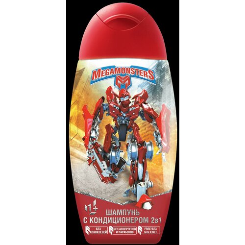 Шампунь мегамонстры 2 в 1 для детей, с кондиционером, 300 мл