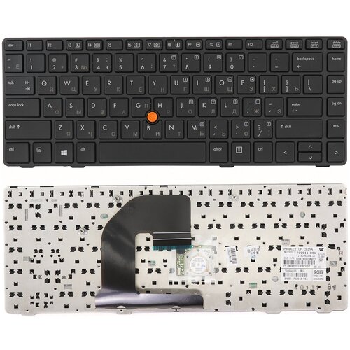 Клавиатура для ноутбука HP ProBook 6460B черная с рамкой, со стиком шлейф для матрицы hp elitebook 8460p 8460w p n 6017b0290501 653039 001 6017b0290701 644541 001