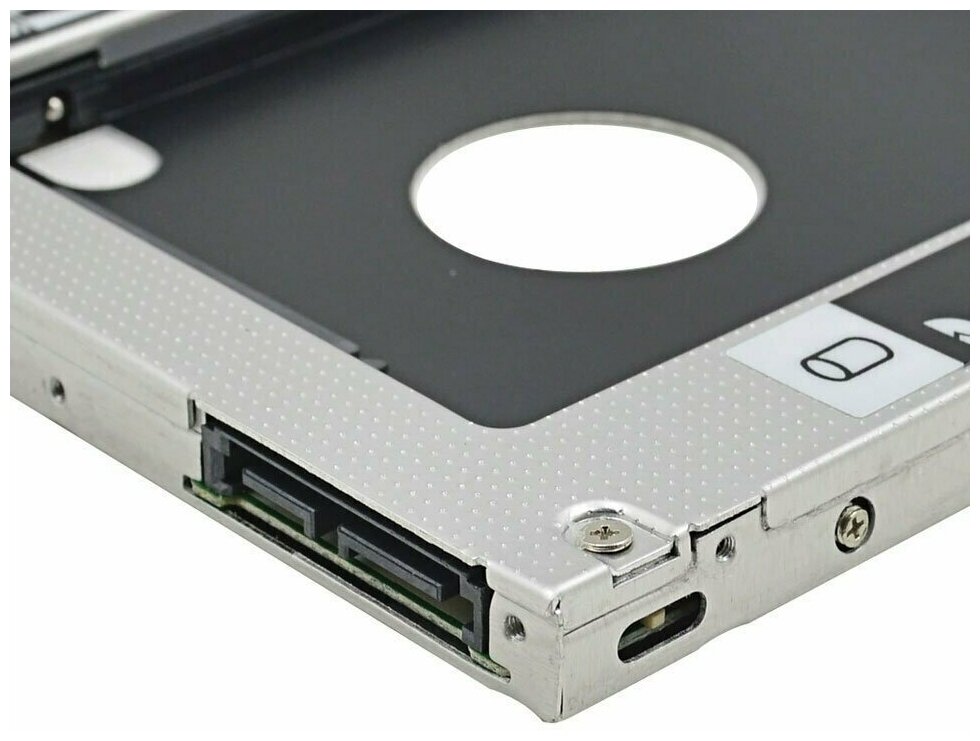 Переходник DVD to HDD(SSD) / Optibay 95 mm / Адаптер для жёсткого диска / Оптибей / HDD(SSD) caddy / Салазки для диска