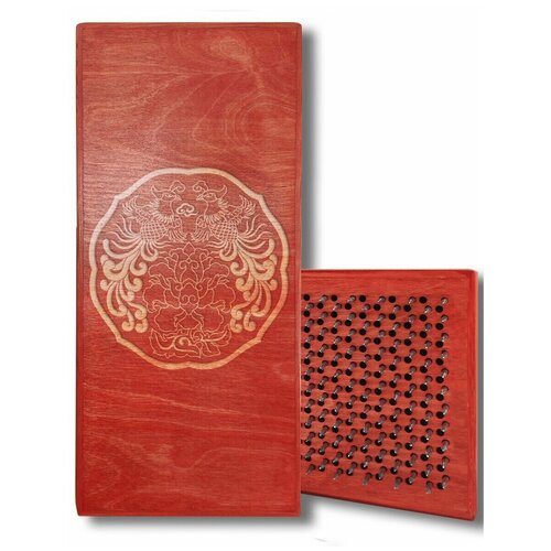 фото Доска садху с динамическими гвоздями, птицы - 2 шаг 10мм красная goodwood