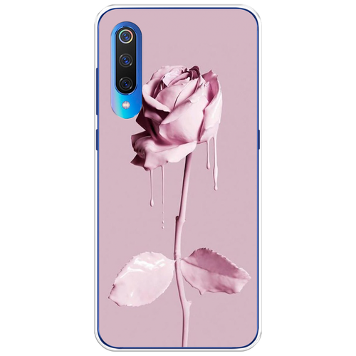 Силиконовый чехол на Xiaomi Mi 9 / Сяоми Ми 9 Роза в краске