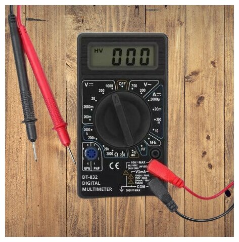 Портативный мультиметр DT832 с функцией прозвонки цепи