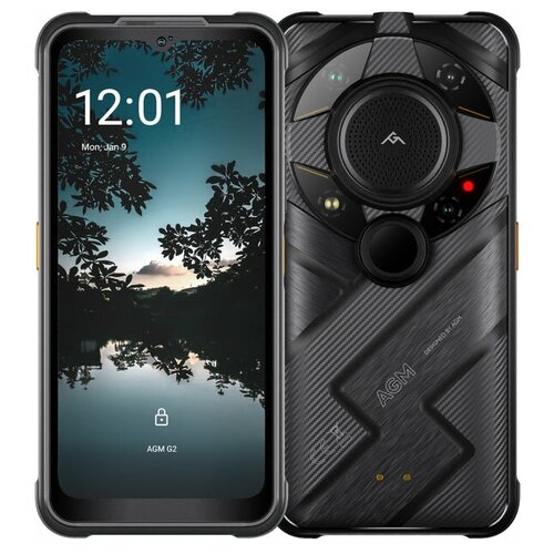 Смартфон AGM G2 Guardian 8/256 ГБ, Dual nano SIM, черный смартфон doogee s98 pro защищенный 6 3 дюйма 20 мп 8 256 гб 6000 мач