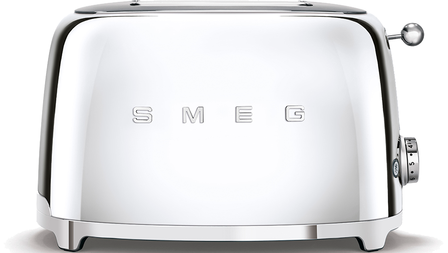 Тостер на 2 ломтика, Хром Smeg TSF01SSEU