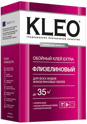 Клей для обоев KLEO EXTRA 35 усиленная формула для виниловых, флизелиновых, бумажных обоев, антигрибковая и антисептическая формула Клео Экстра