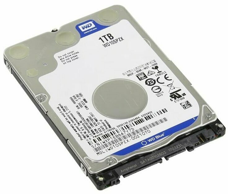 Жесткий диск Western Digital WD 1Tb Blue WD10SPZX