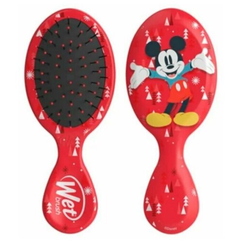 Wet Brush, Щетка для волос Mini Detangler Holiday Joy, Mickey щетка для волос mini detangler mickey