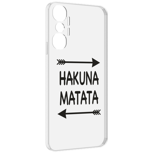 Чехол MyPads Hakuna-Matata для Infinix Hot 20 4G задняя-панель-накладка-бампер