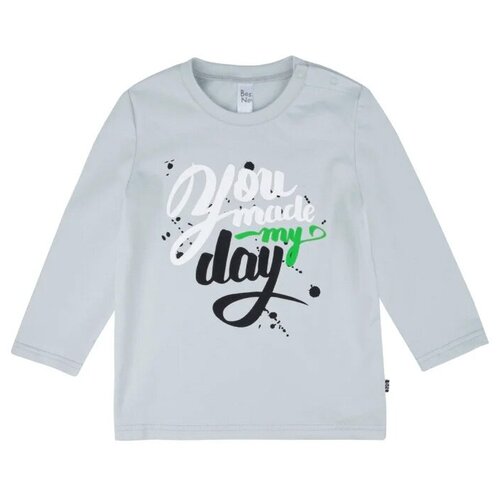 фото Лонгслив bossa nova для мальчиков, размер 80, голубой