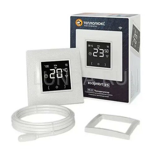 Терморегулятор EcoSmart 25 для теплого пола, Теплолюкс 43056510000001 100035924300
