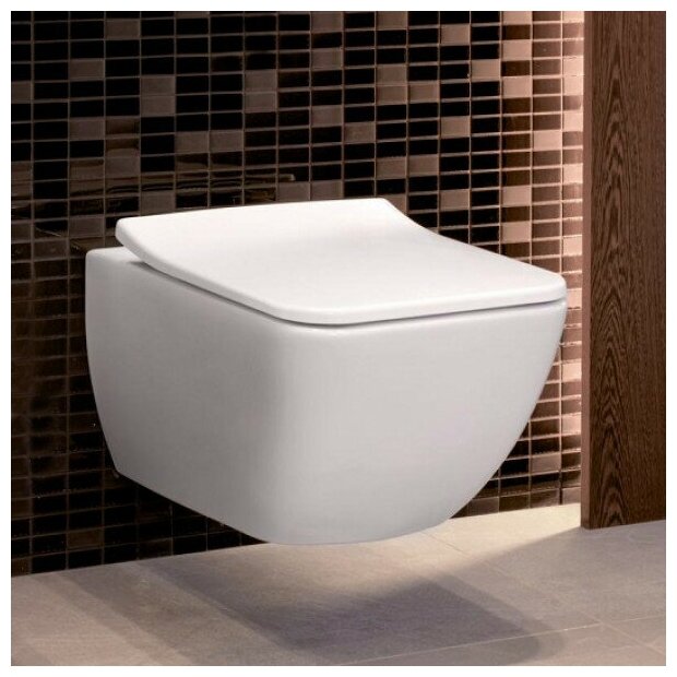 Унитаз подвесной безободковый Villeroy&Boch Venticello 4611R001 (сидение отдельно)