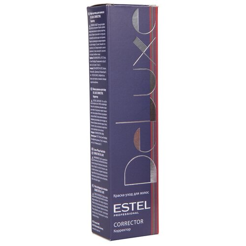 Купить ESTEL De Luxe Corrector краска-уход для волос, 0/G графит, 60 мл