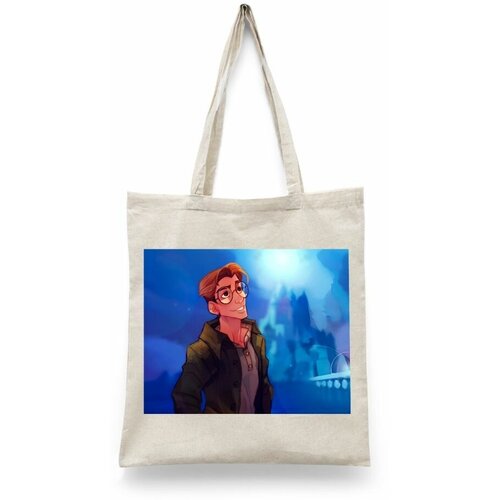 фото Сумка шоппер каждому своё, текстиль, бежевый