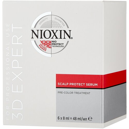 Nioxin 3D Expert сыворотка для защиты кожи головы Scalp Protect Serum, 8 мл сыворотка для кожи головы 3d expert scalp protect serum pre color treatment 6 8мл