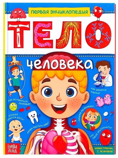 Энциклопедия в твёрдом переплёте "Тело человека", Буква-Ленд, 4820800