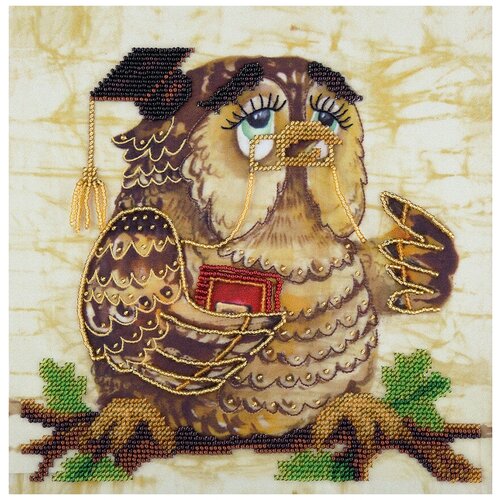 фото Набор для вышивания panna "мудрая сова", арт. бн-5023, 20,5х20,5 см