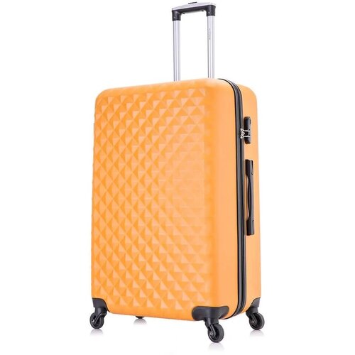 Чемодан L'case Phatthaya, 105 л, размер L, оранжевый умный чемодан l case phatthaya 105 л размер l серый