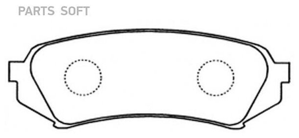 SB NAGAMOCHI BP21412 Колодки зад. TOYOTA LAND CRUISER/LEXUS 98-02 1шт - фотография № 2