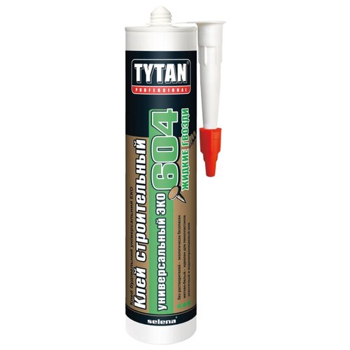 Монтажный клей Tytan Professional 604 универсальный ЭКО (440 г) картридж жидкие гвозди tytan euro line 604 универсальный без растворителей 440 г 02079